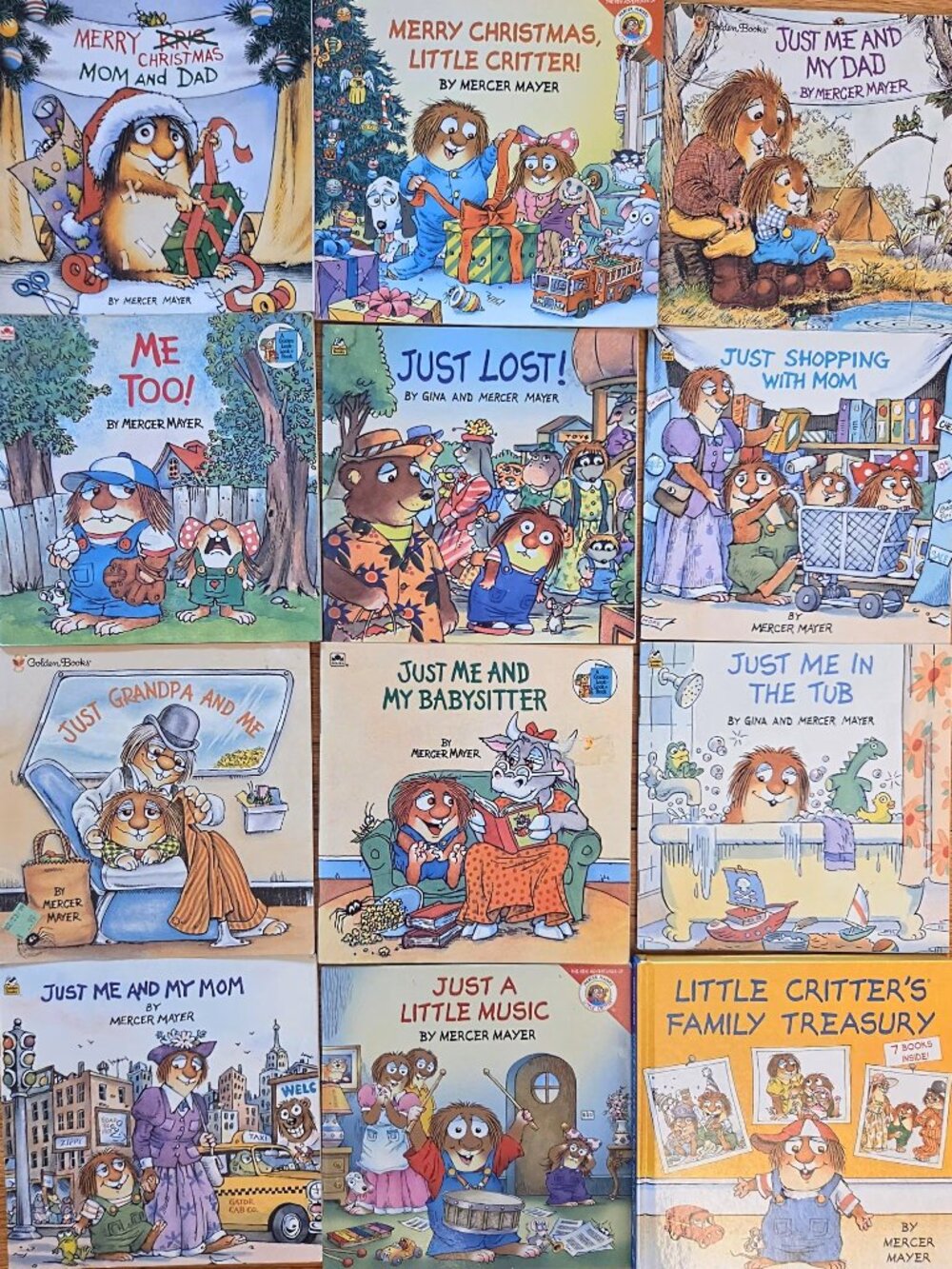 MERCER MAYER Little Critters Book Mix Lot 12 BOOKS / 18 stories child kid reader